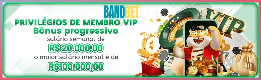 BANDBET bônus — cashback 15 por cento e níveis VIP